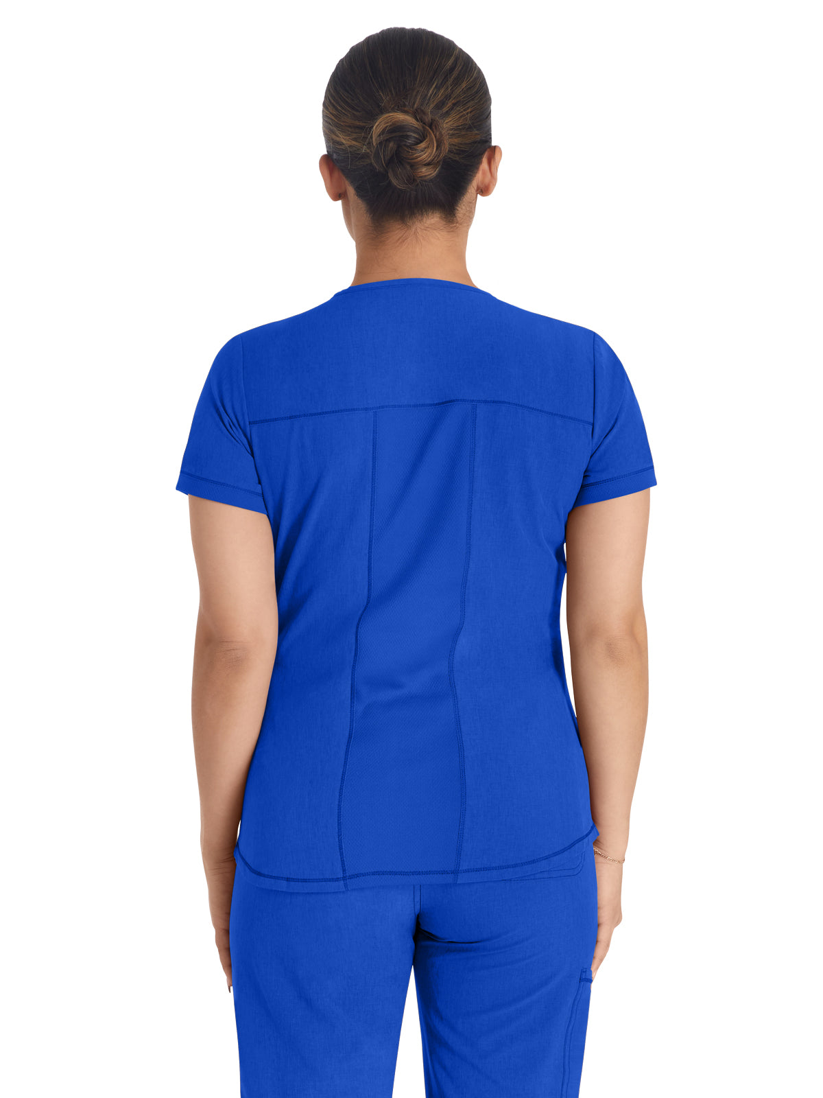 Women's 3-Pocket Henley Scrub Top