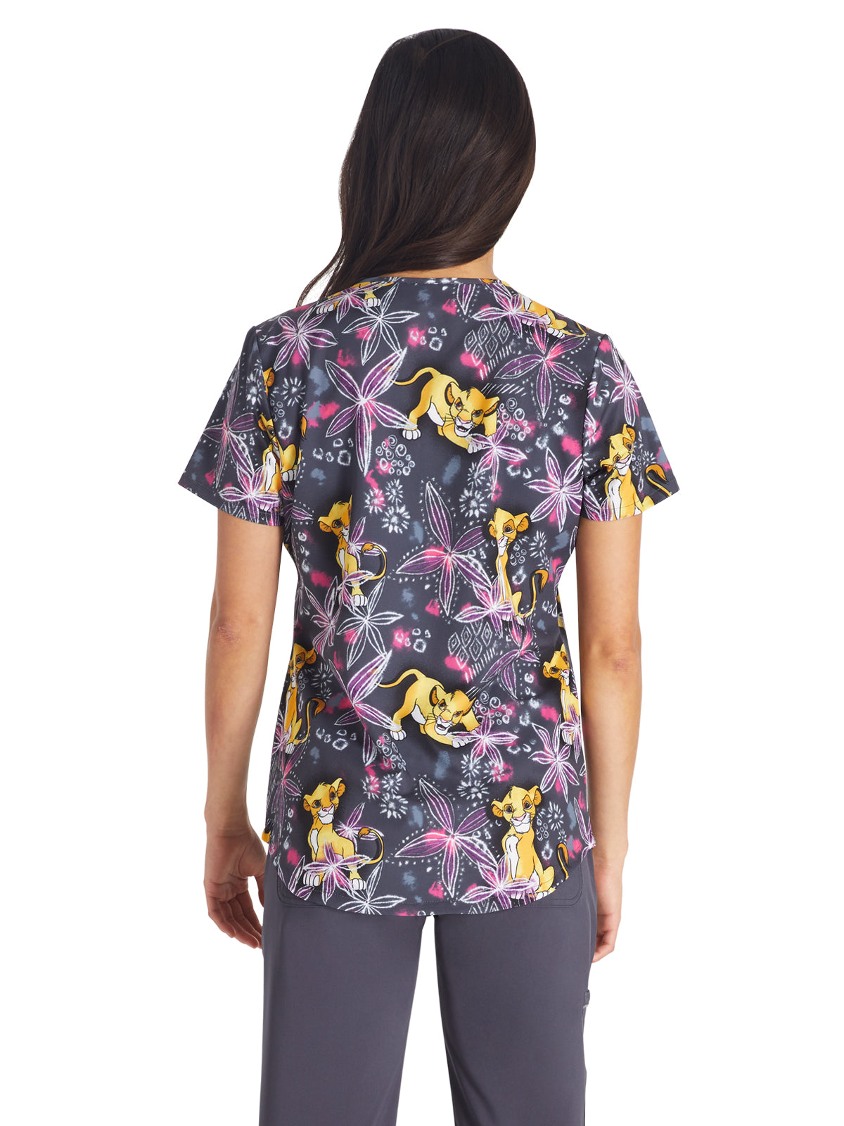 Women's V-Neck Print Top