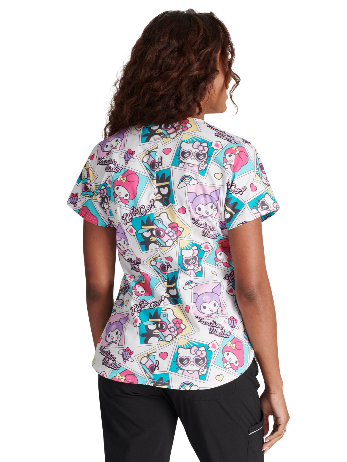 Women's Round Neck Print Top