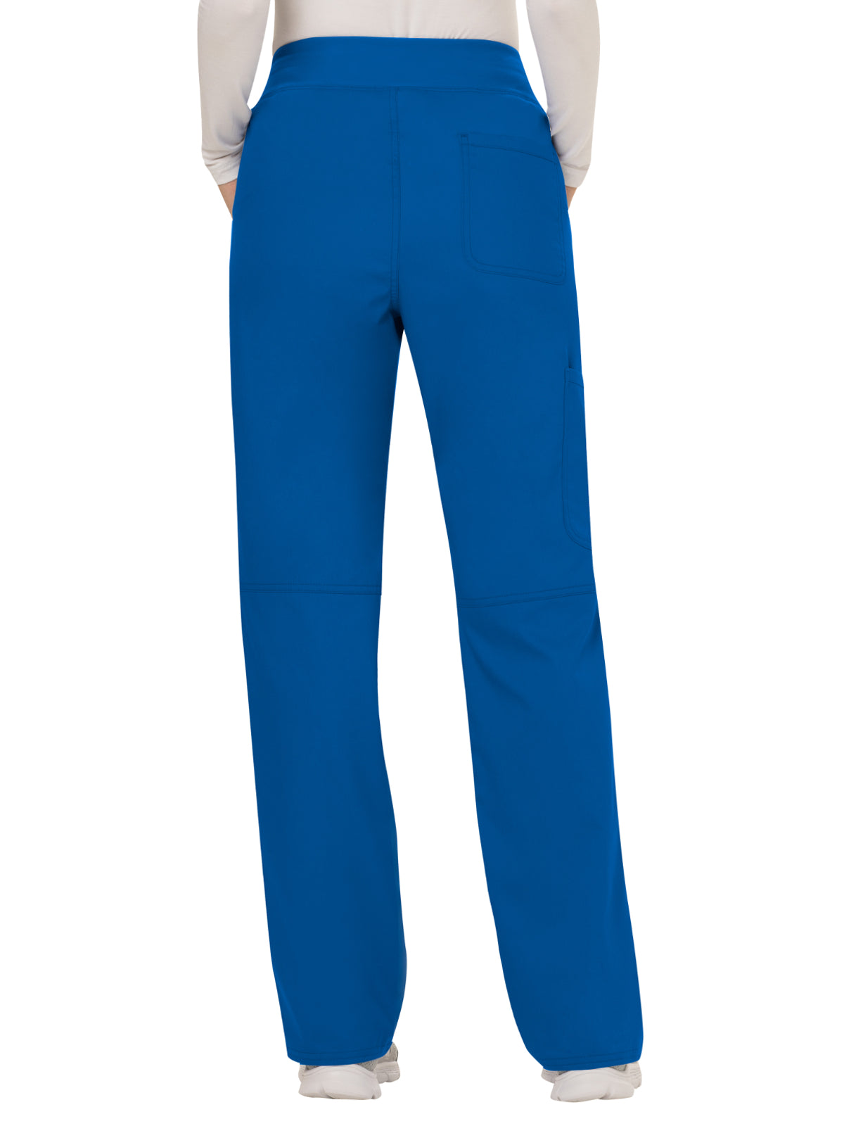 Women's 4-Pocket Mid Rise Straight Leg Pull-on Scrub Pant