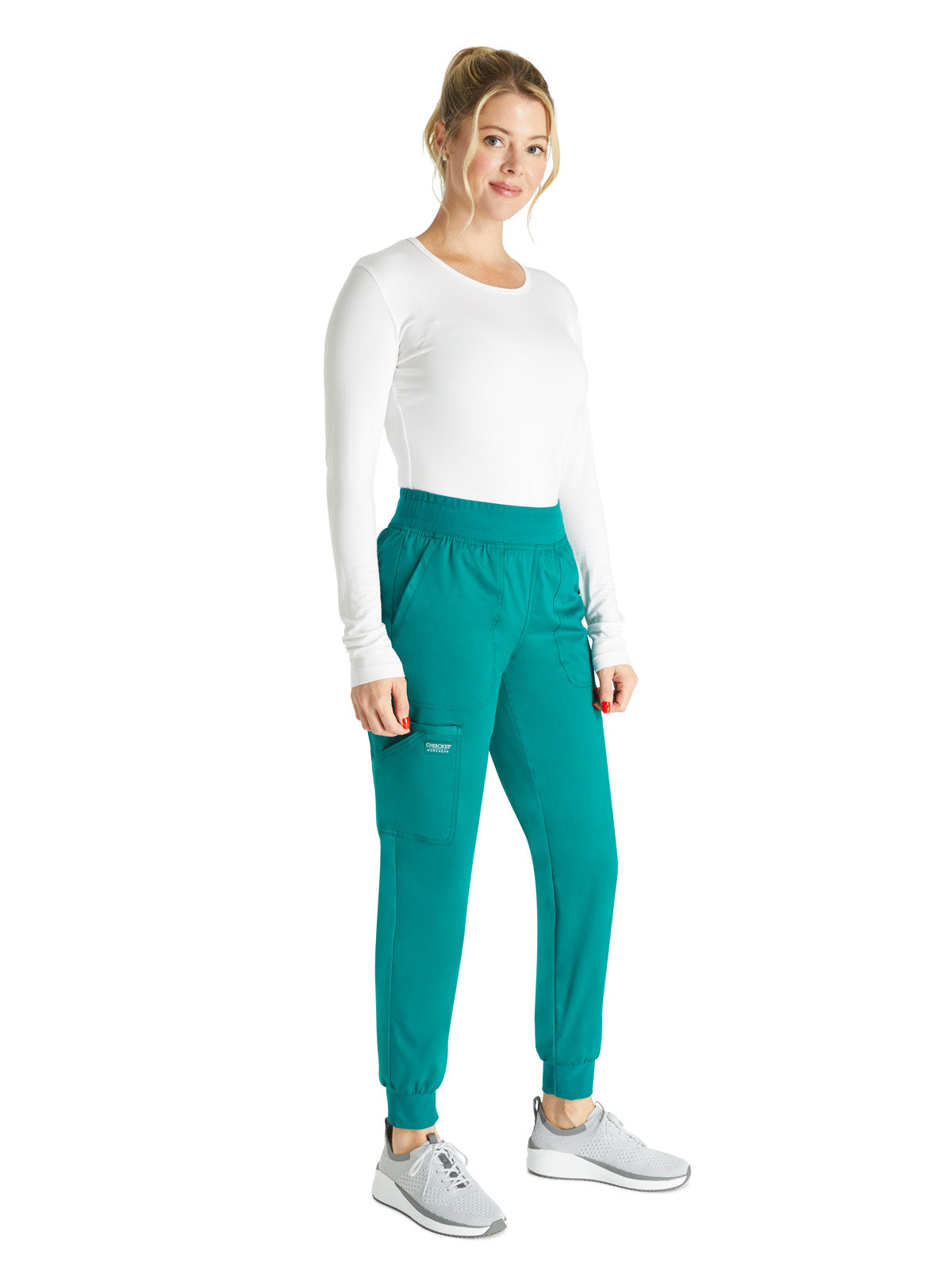 Women's 5-Pocket Mid Rise Jogger Scrub Pant