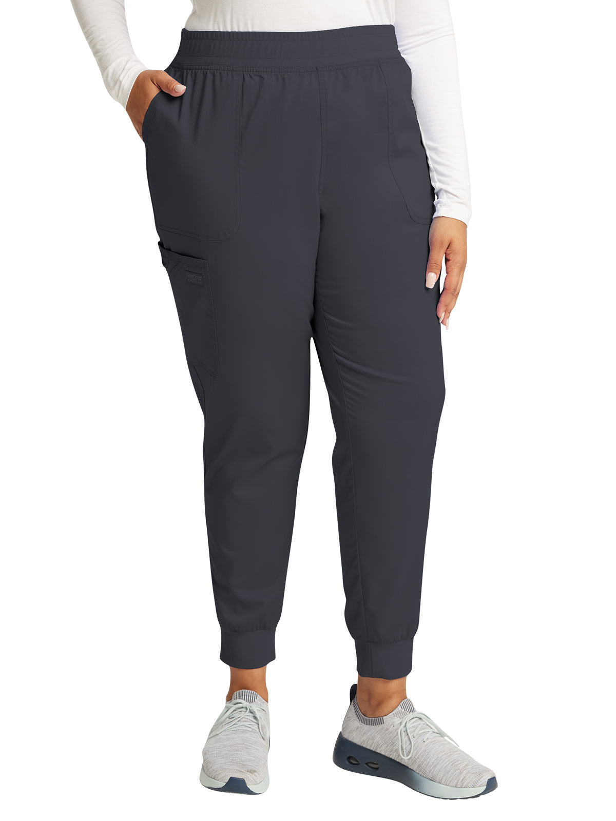 Women's 5-Pocket Mid Rise Jogger Scrub Pant