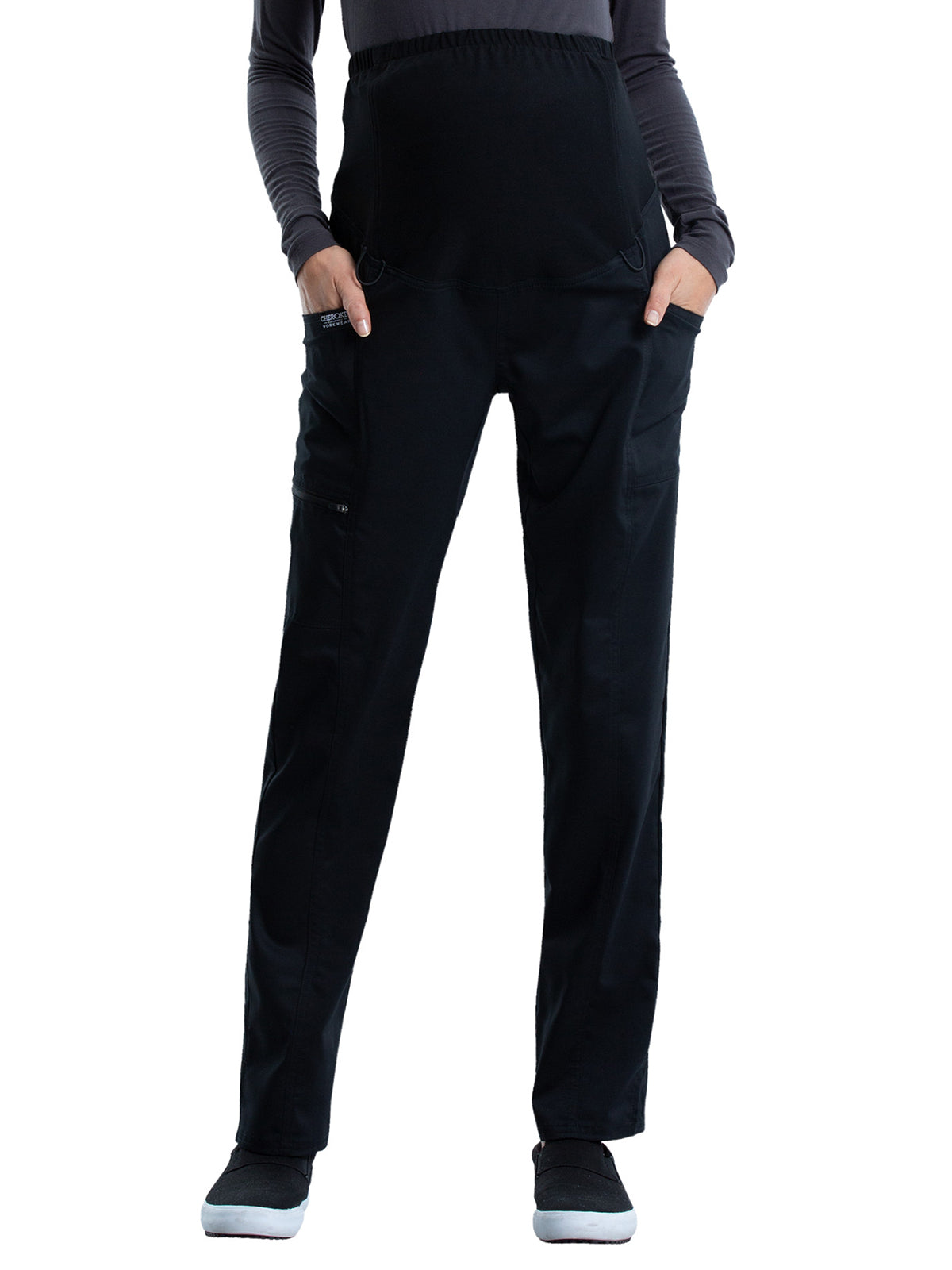 Women's 3-Pocket Maternity Straight Leg Scrub Pant