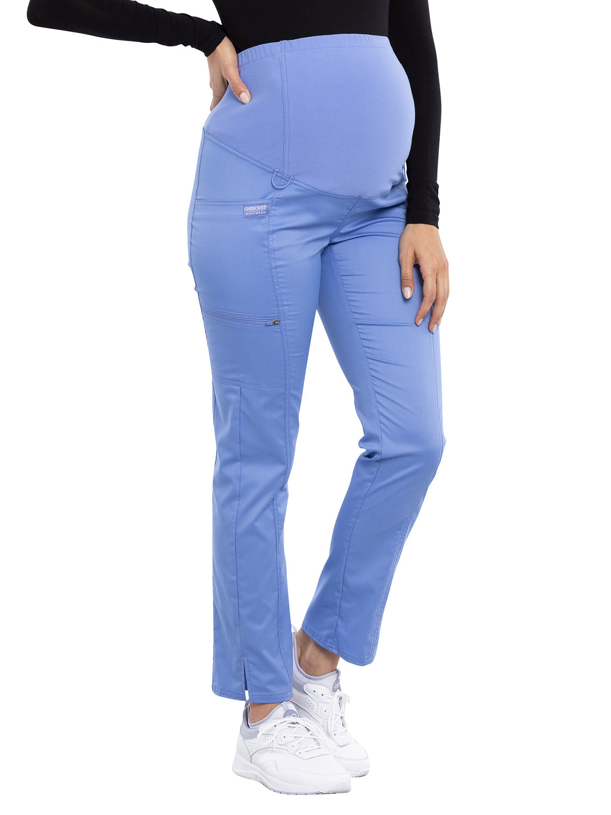 Women's 3-Pocket Maternity Straight Leg Scrub Pant