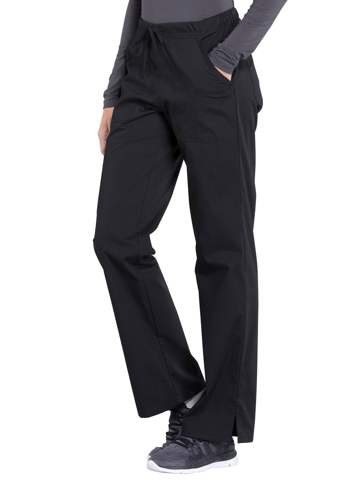 Women's Mid Rise Straight Leg Drawstring Pant