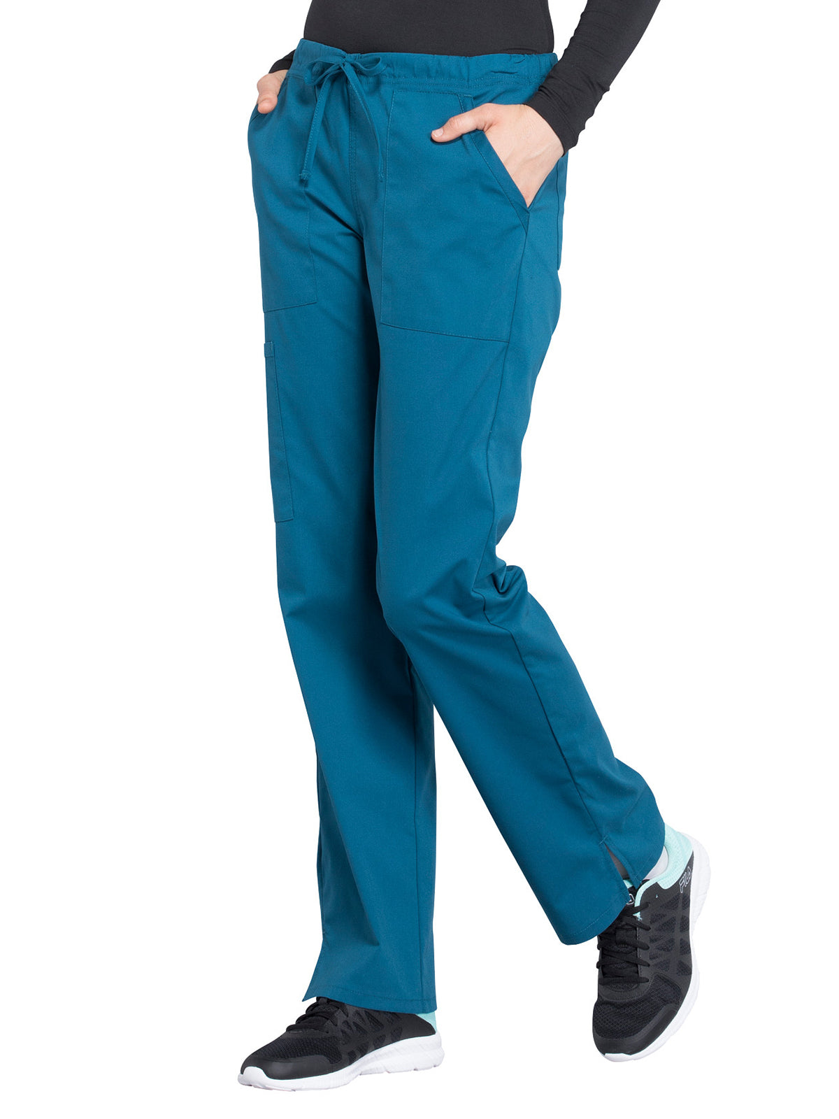 Women's Mid Rise Straight Leg Drawstring Pant