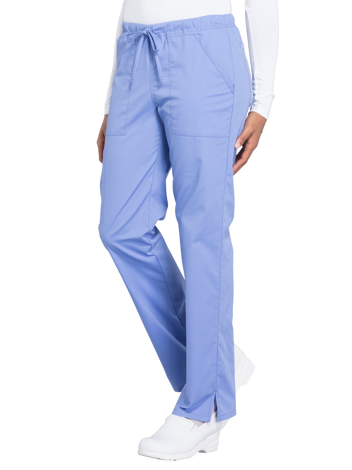 Women's Mid Rise Straight Leg Drawstring Pant