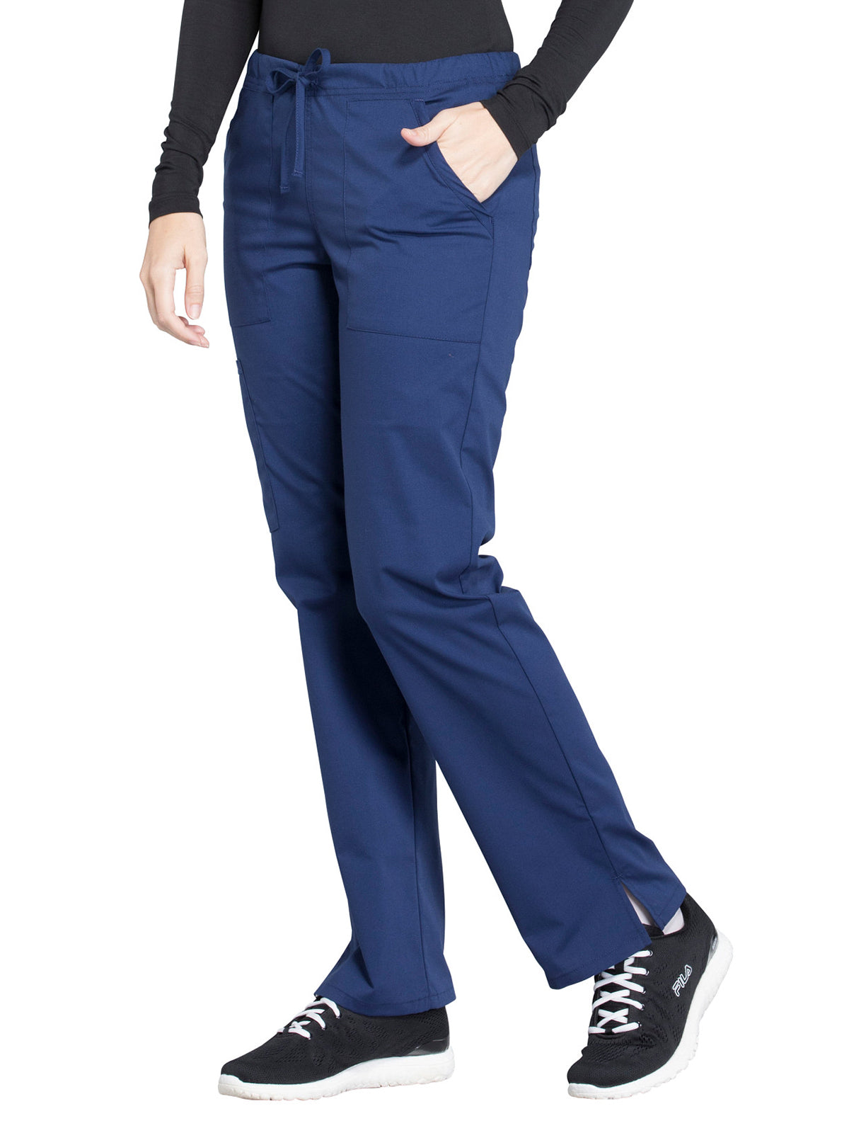 Women's Mid Rise Straight Leg Drawstring Pant