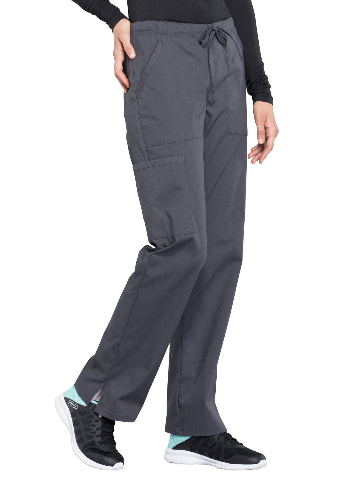 Women's Mid Rise Straight Leg Drawstring Pant