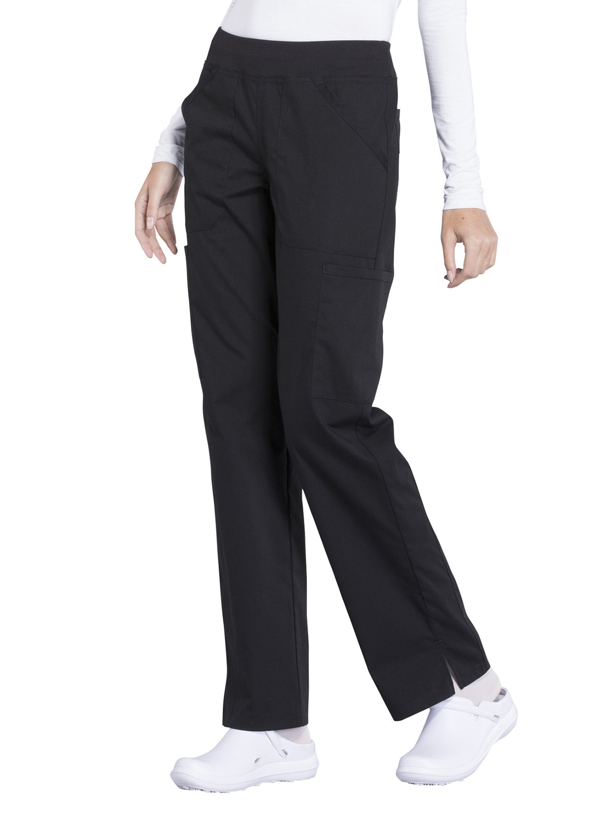 Women's Mid Rise Straight Leg Cargo Scrub Pant