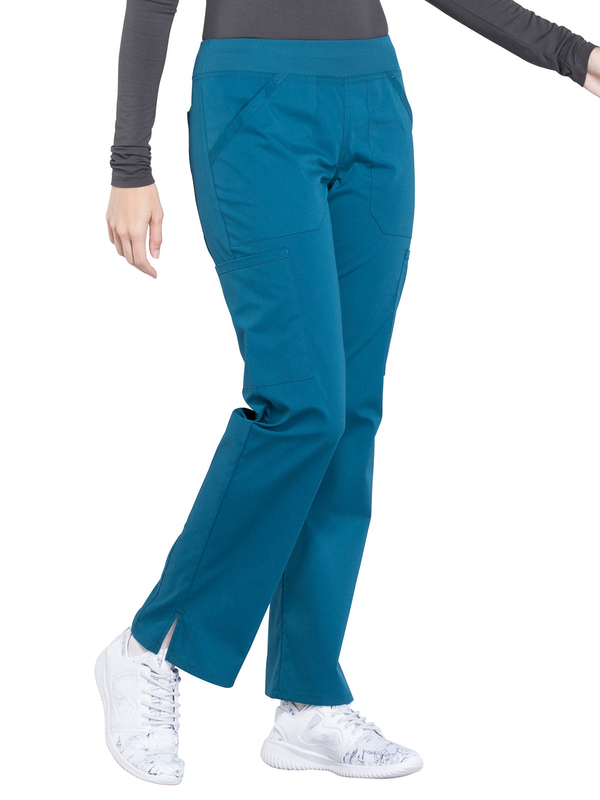 Women's Mid Rise Straight Leg Cargo Scrub Pant