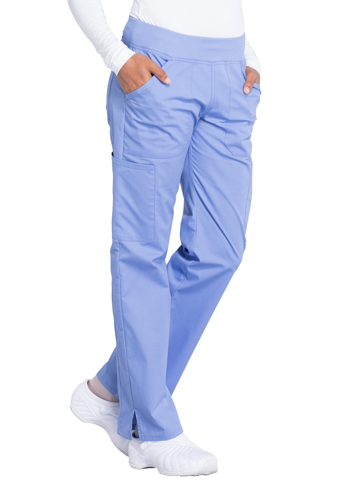 Women's Mid Rise Straight Leg Cargo Scrub Pant