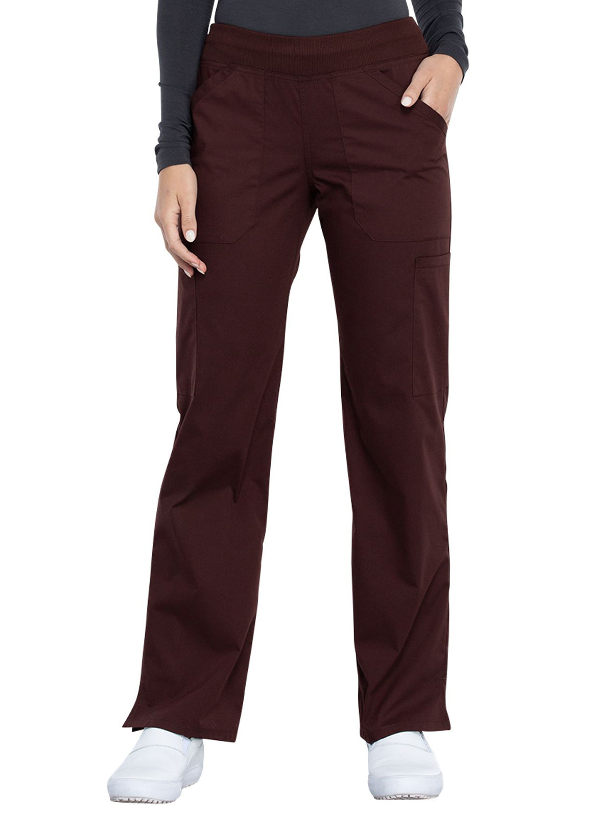 Women's Mid Rise Straight Leg Cargo Scrub Pant