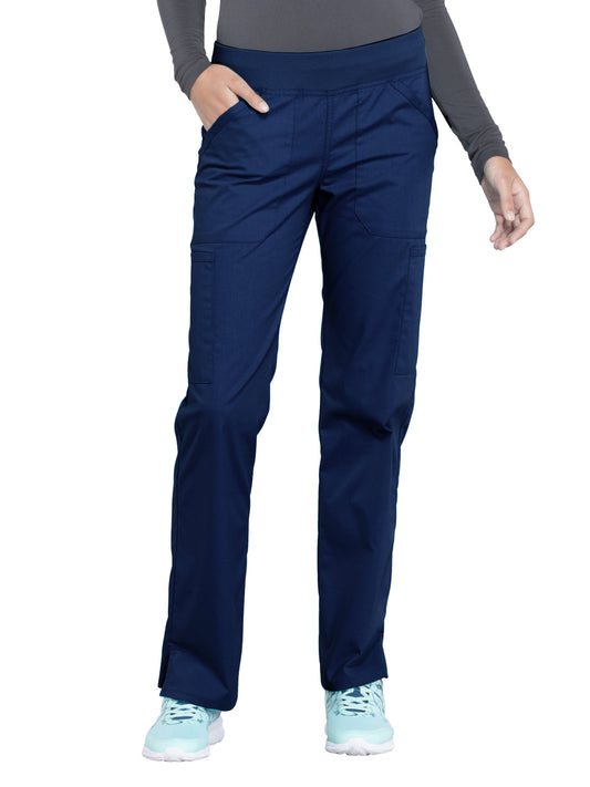 Women's Mid Rise Straight Leg Cargo Scrub Pant