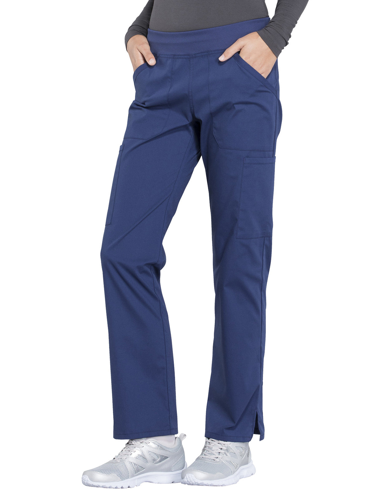 Women's Mid Rise Straight Leg Cargo Scrub Pant