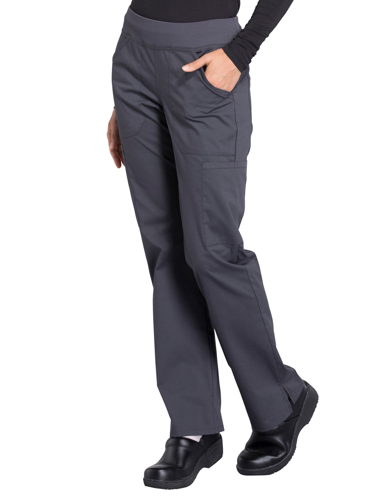 Women's Mid Rise Straight Leg Cargo Scrub Pant