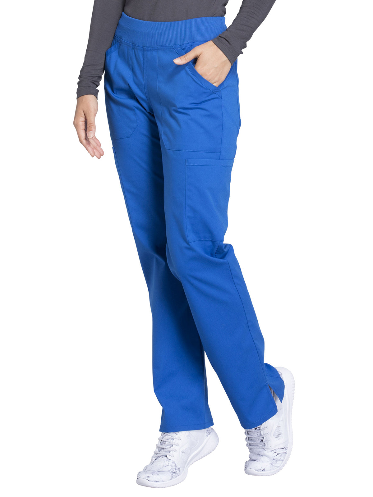 Women's Mid Rise Straight Leg Cargo Scrub Pant