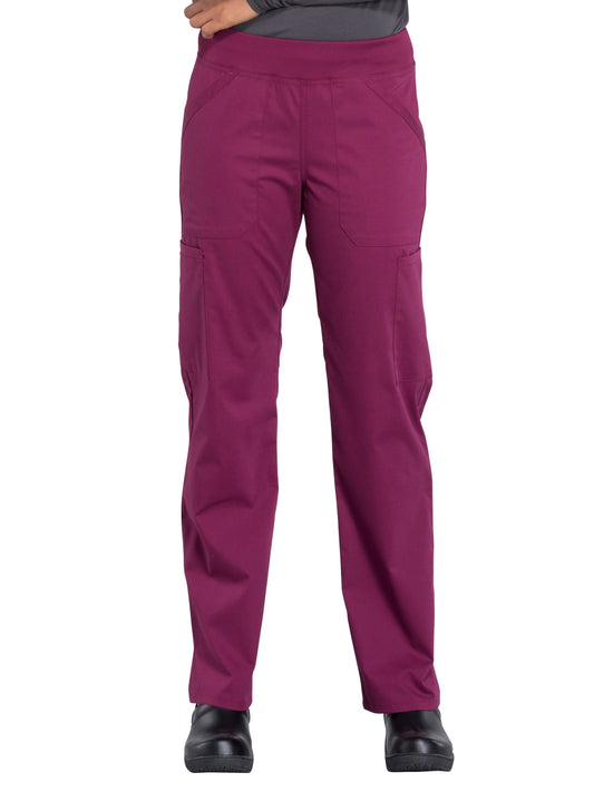 Women's Mid Rise Straight Leg Cargo Scrub Pant