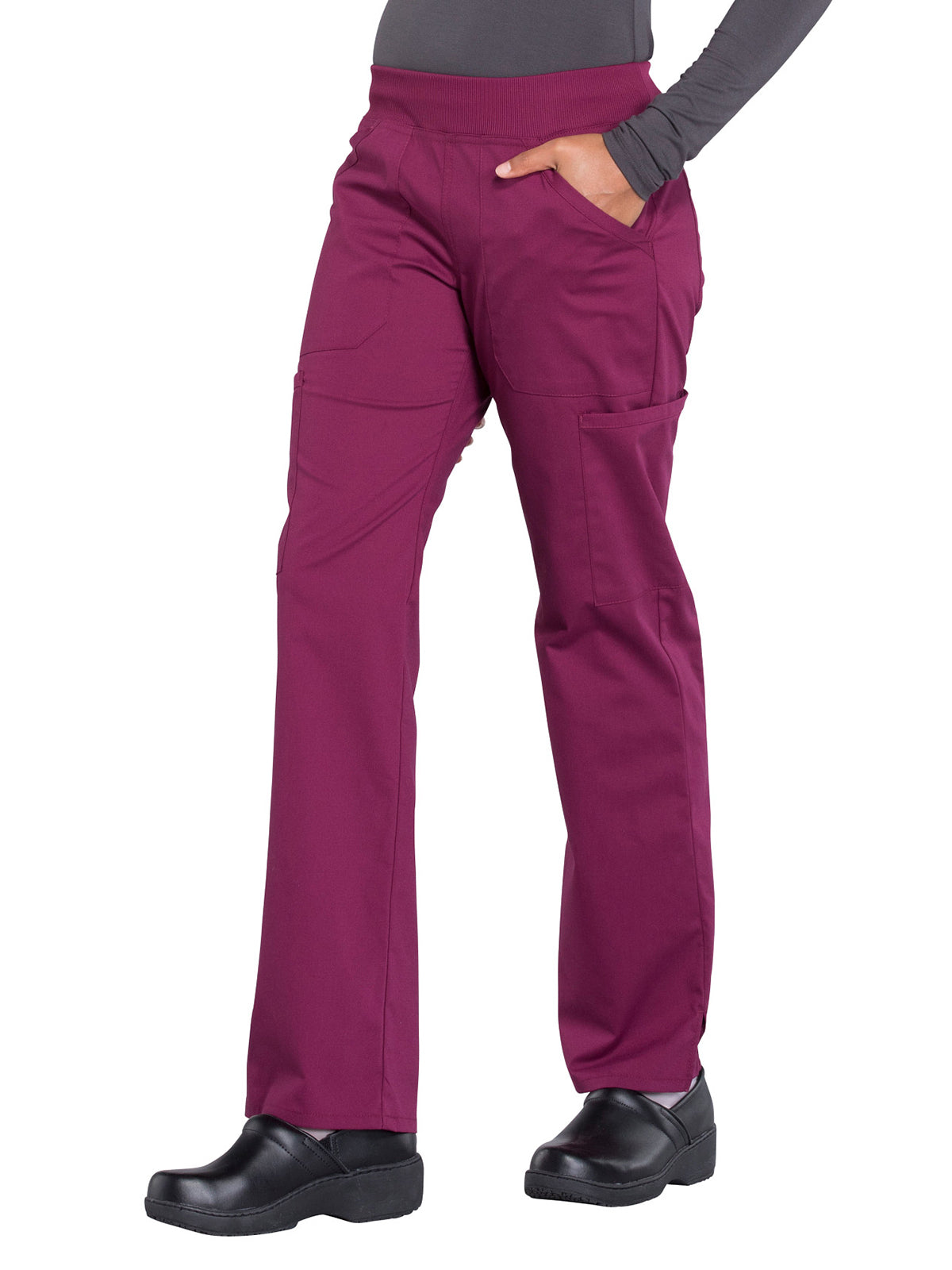 Women's Mid Rise Straight Leg Cargo Scrub Pant