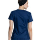 Women's 1-Pocket V-Neck Knit Panel Scrub Top