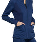 Women's 2-Pocket Zip Front Scrub Jacket