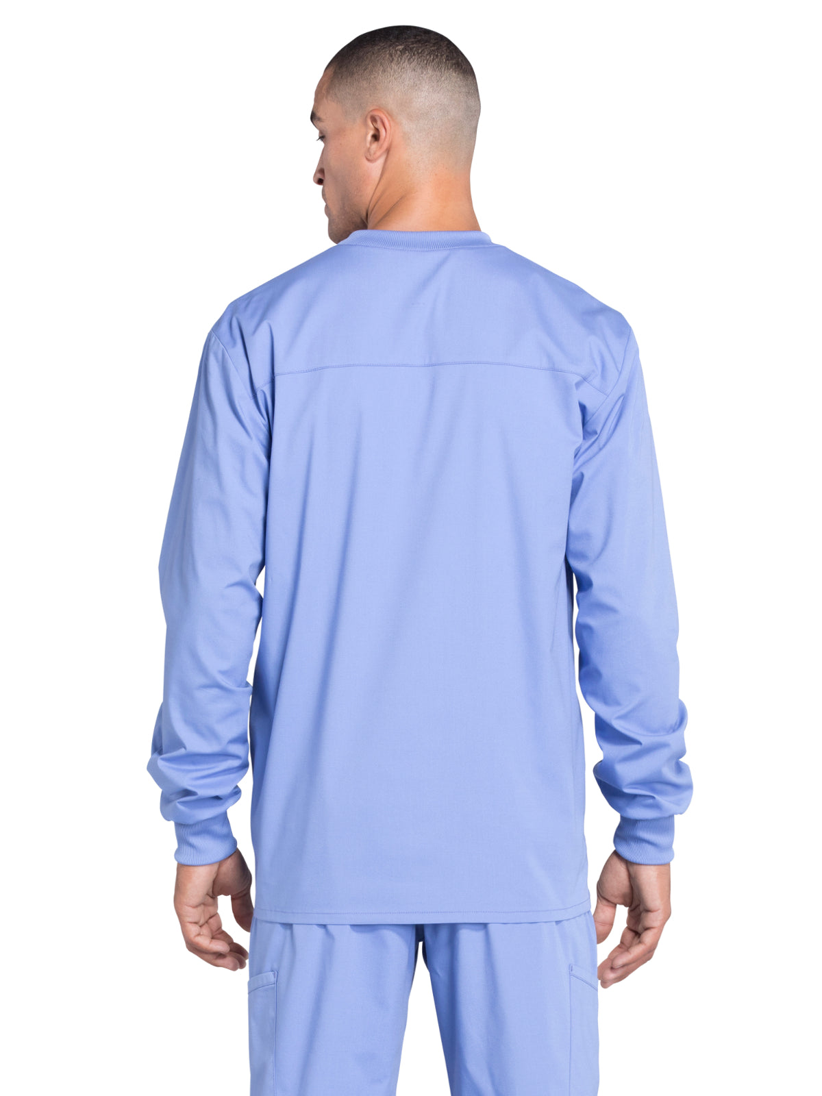 Men's 2-Pocket Snap Front Scrub Jacket