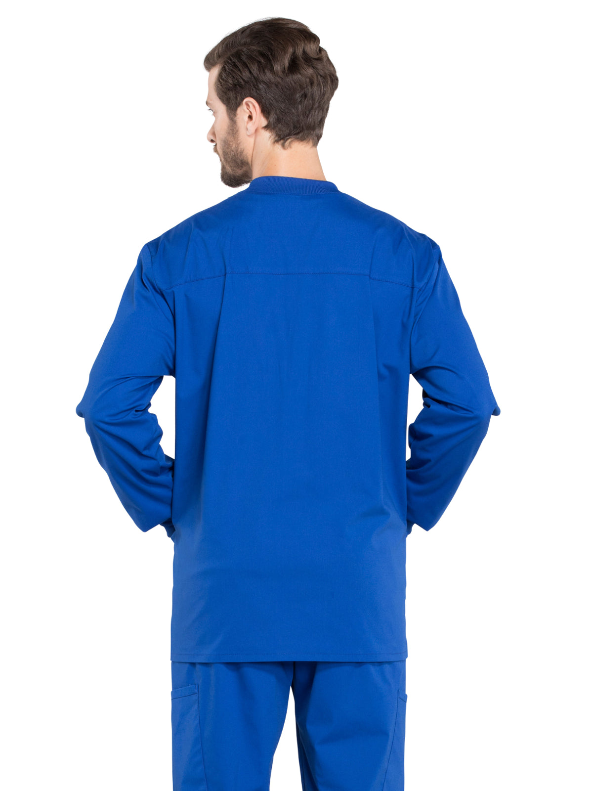 Men's 2-Pocket Snap Front Scrub Jacket