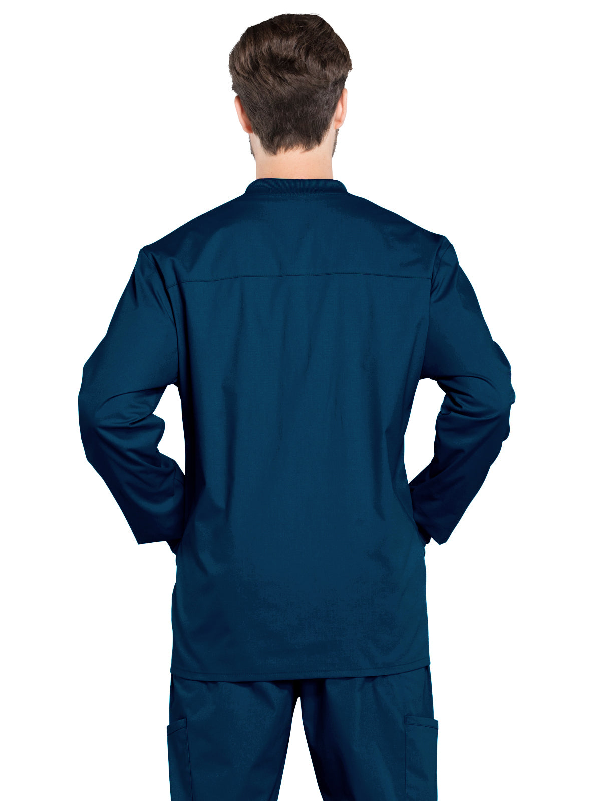 Men's 2-Pocket Snap Front Scrub Jacket