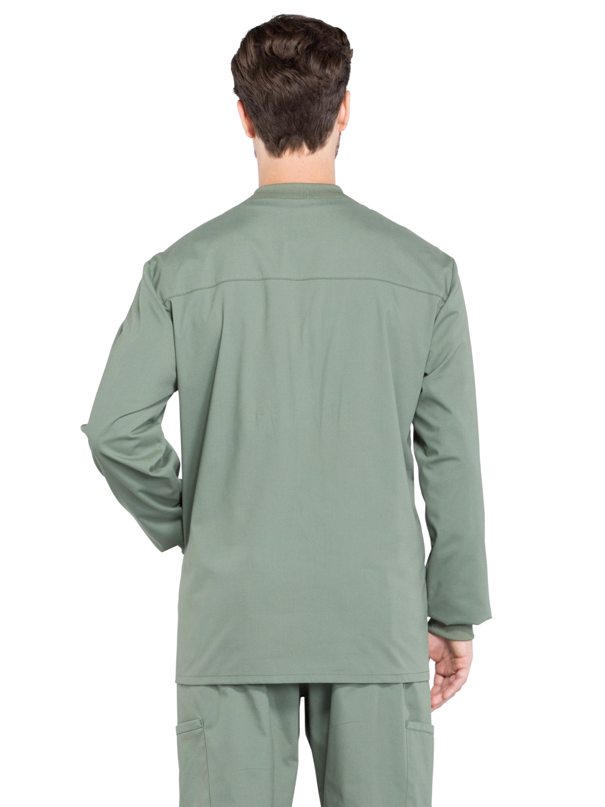 Men's 2-Pocket Snap Front Scrub Jacket