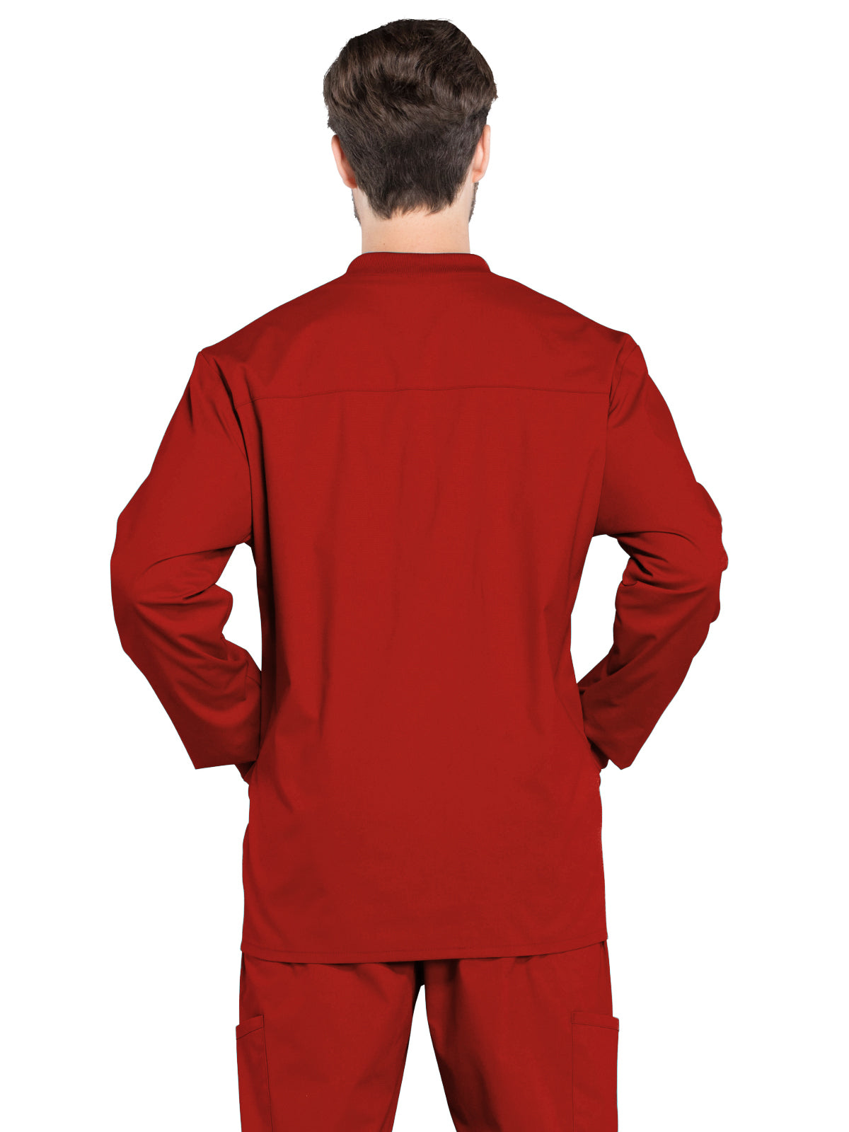 Men's 2-Pocket Snap Front Scrub Jacket