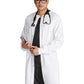 Unisex Pocketless 40" Full-Length Snap Front Lab Coat