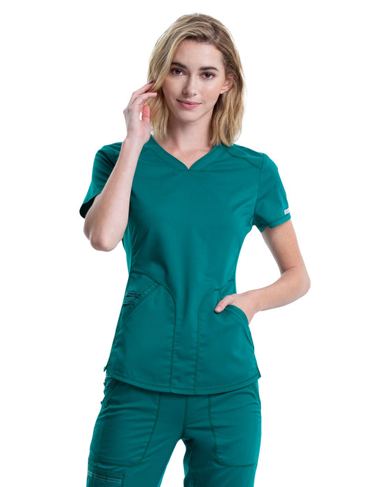 Women's 2-Pocket V-Neck Scrub Top