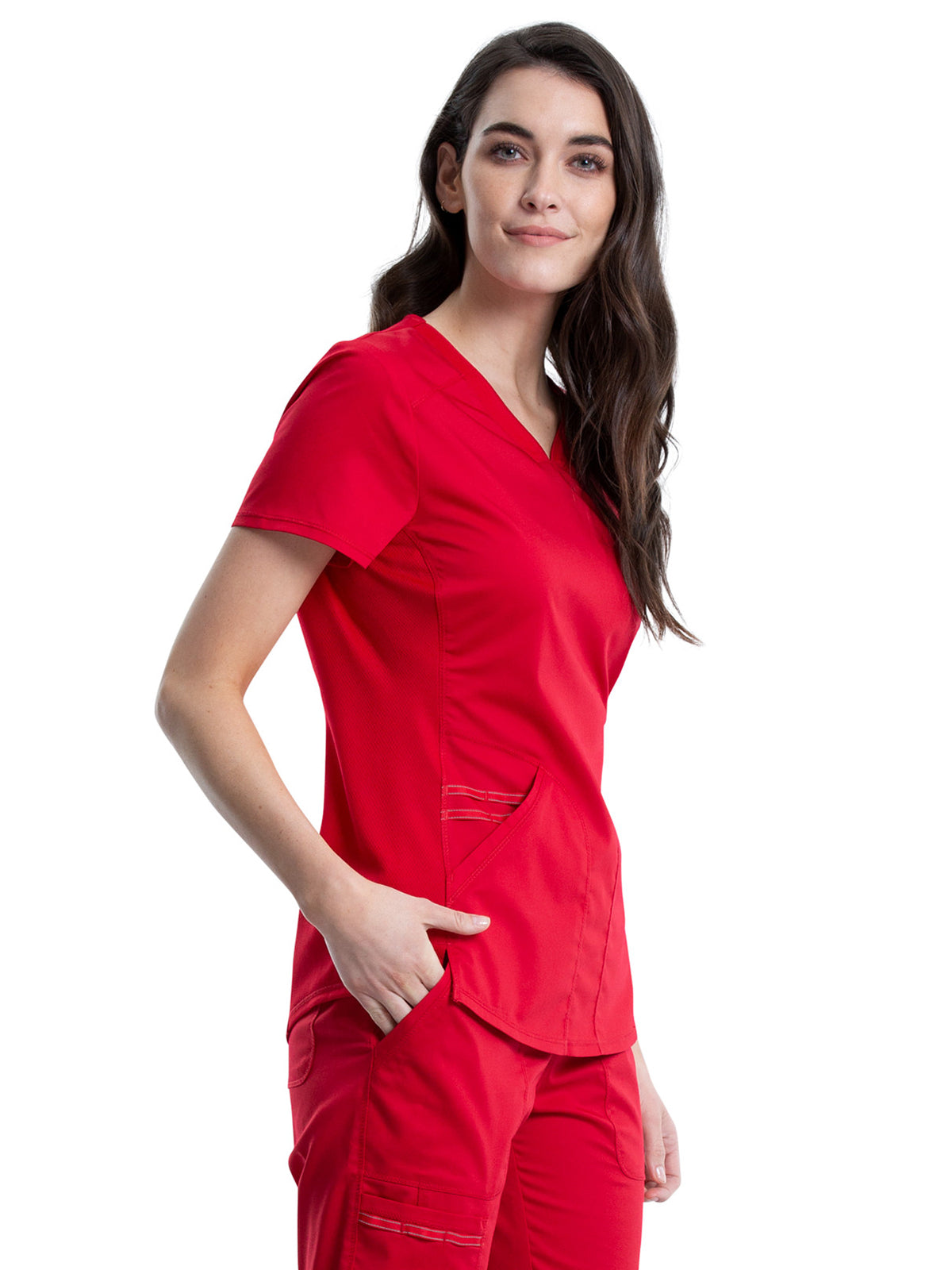 Women's 2-Pocket V-Neck Scrub Top