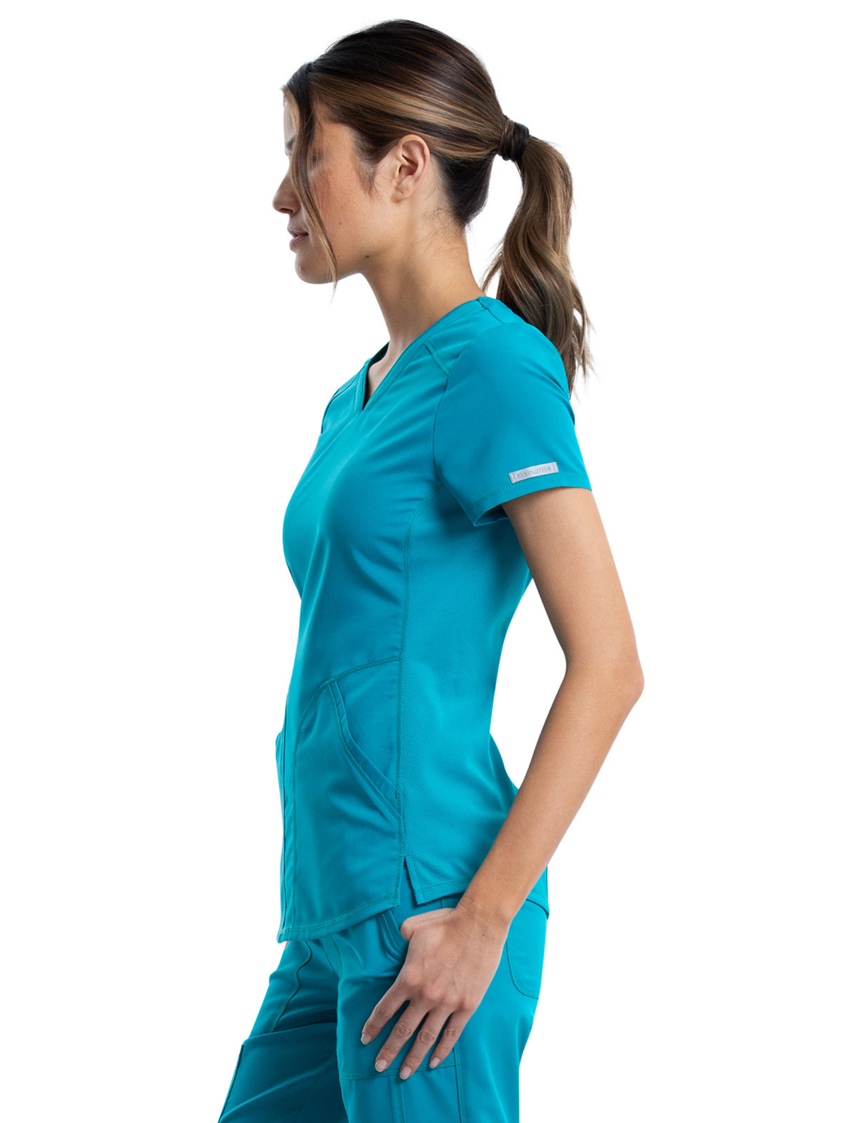 Women's 2-Pocket V-Neck Scrub Top