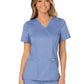 Women's 2-Pocket Mock Wrap Scrub Top