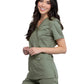 Women's 2-Pocket Mock Wrap Scrub Top