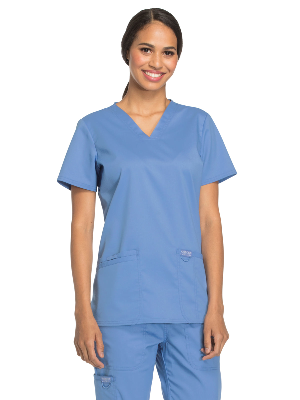 Women's 3-Pocket V-Neck Scrub Top