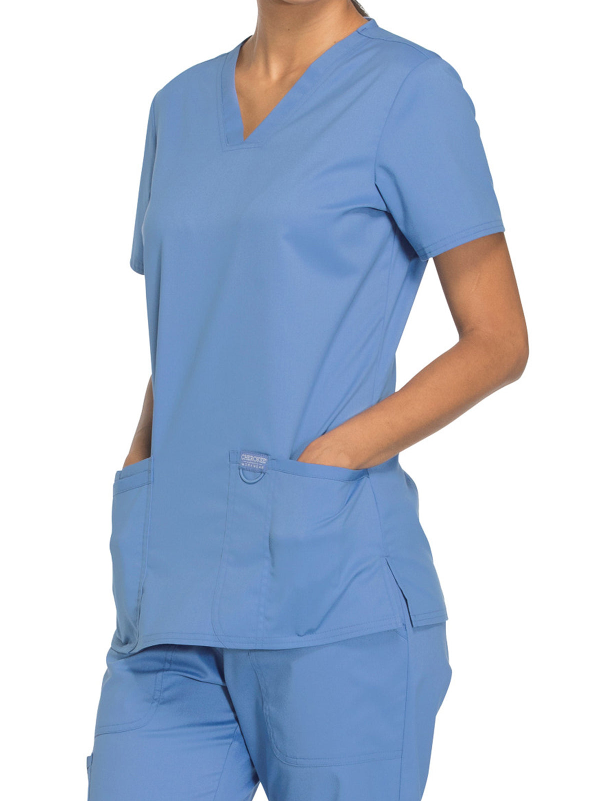 Women's 3-Pocket V-Neck Scrub Top