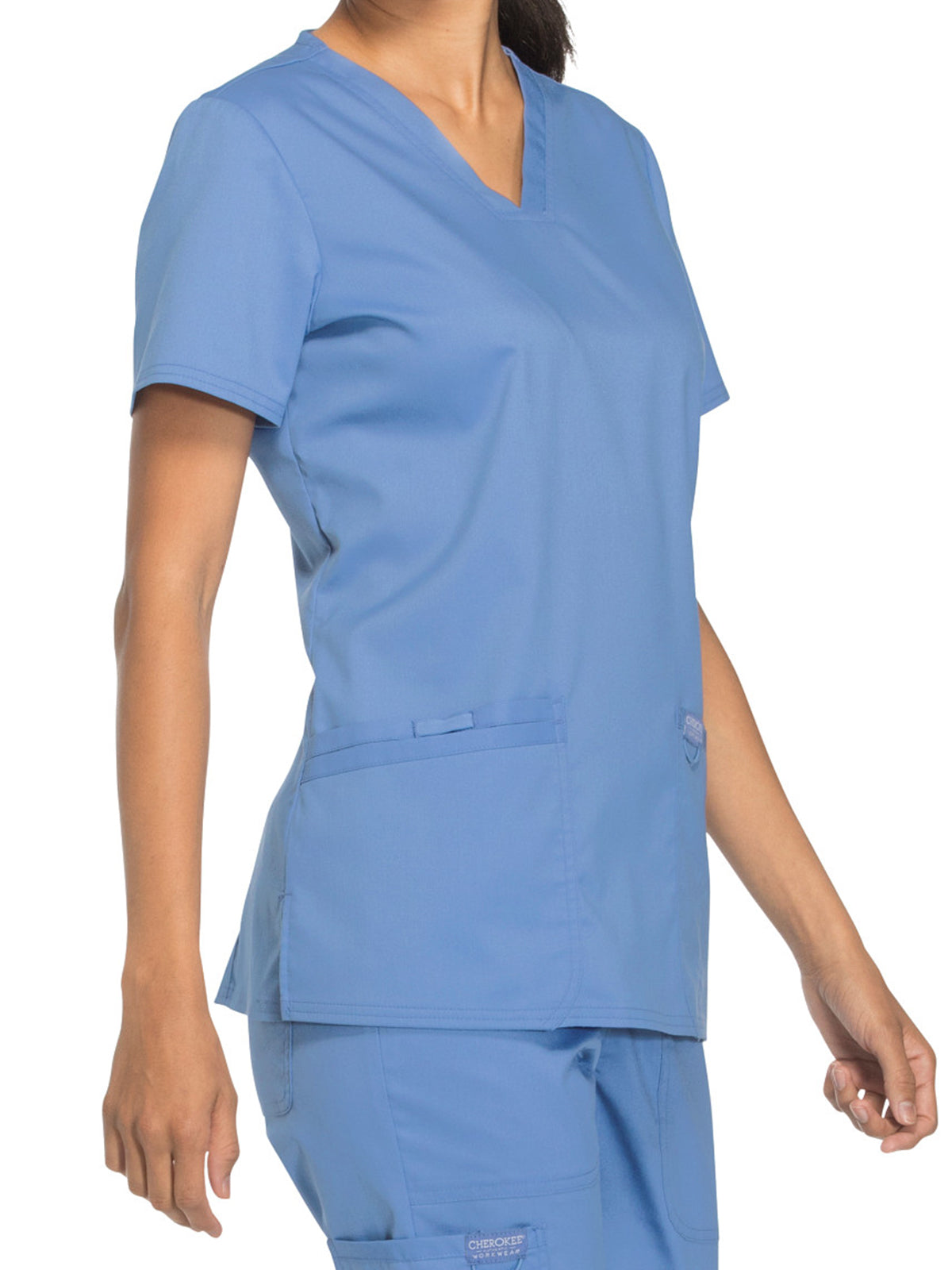 Women's 3-Pocket V-Neck Scrub Top