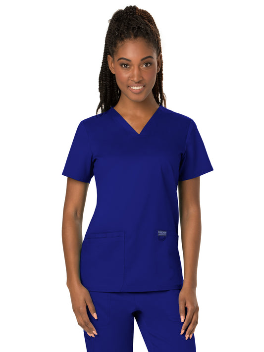 Women's 3-Pocket V-Neck Scrub Top