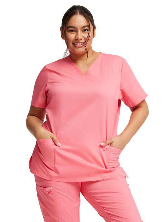 Women's 3-Pocket V-Neck Scrub Top