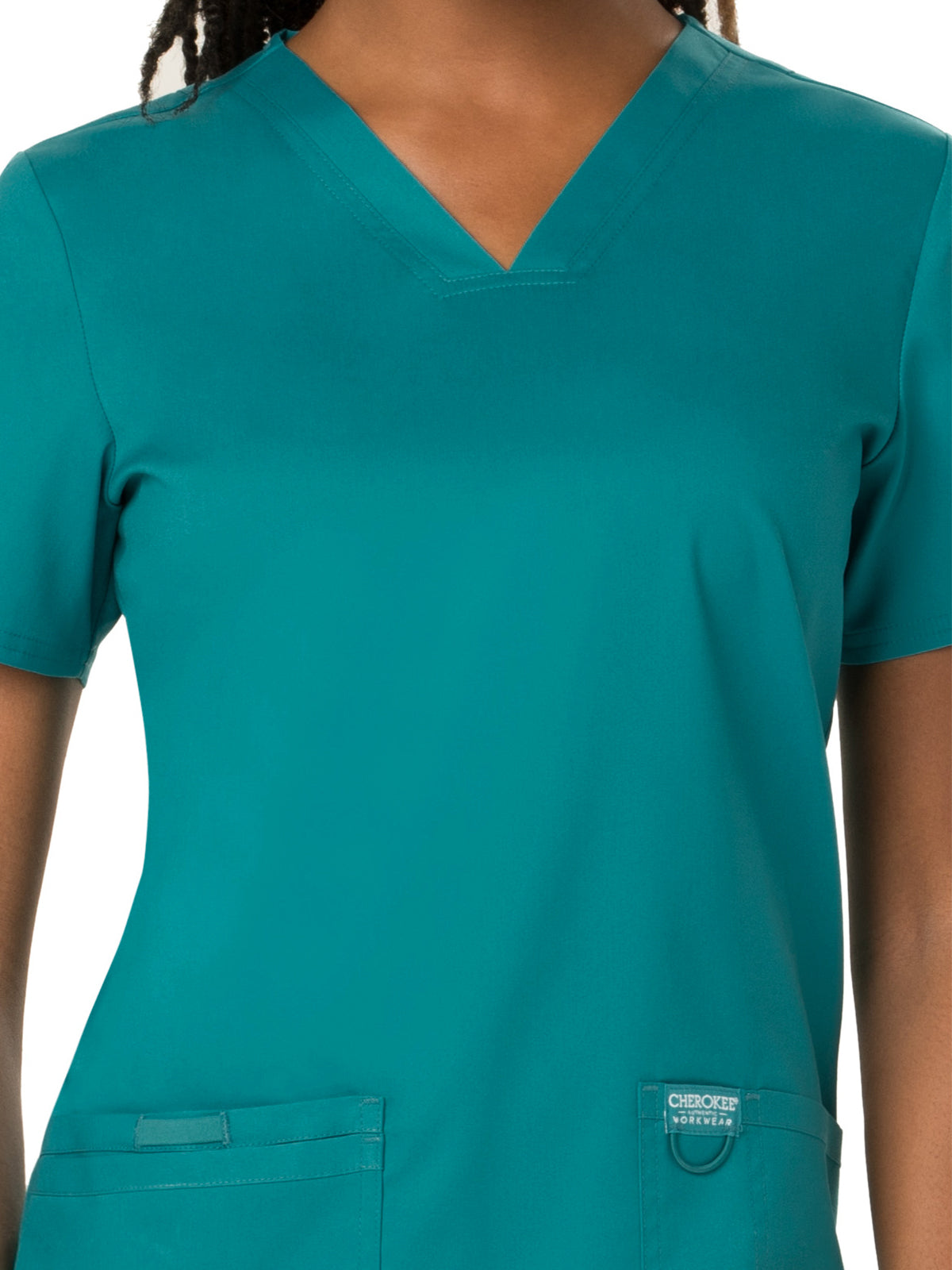 Women's 3-Pocket V-Neck Scrub Top