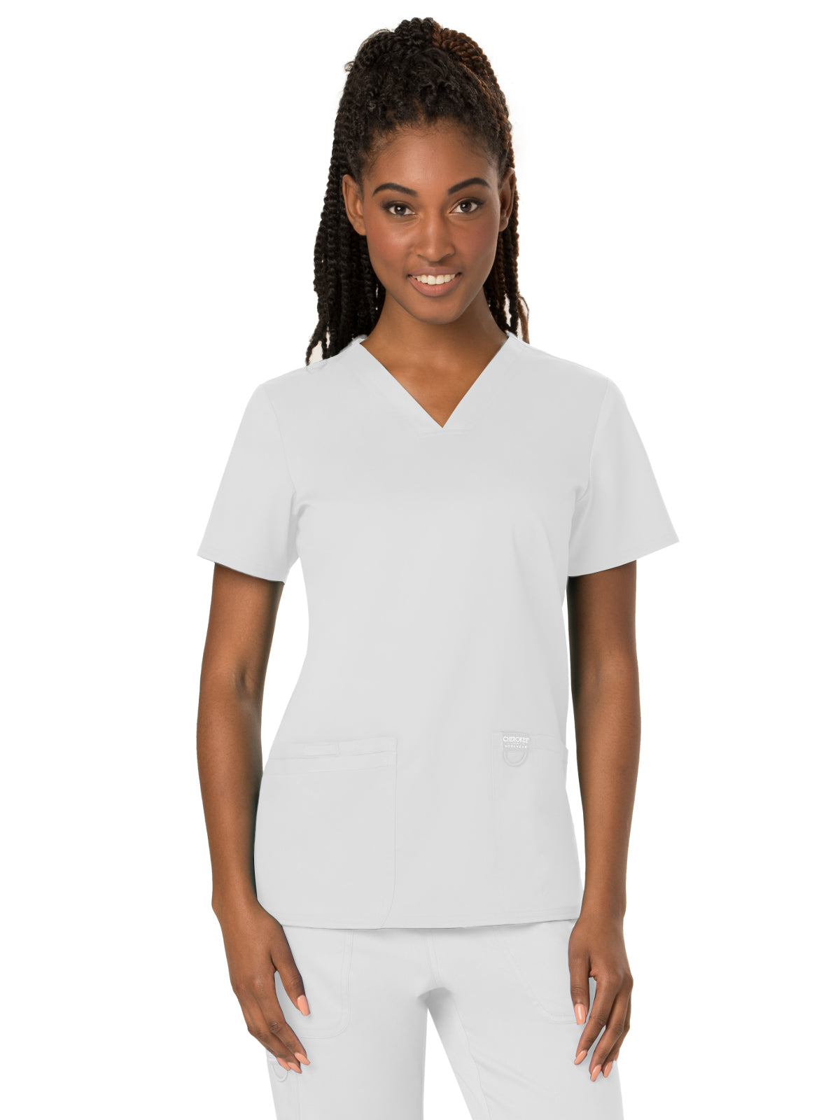 Women's 3-Pocket V-Neck Scrub Top