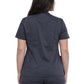 Women's 4-Pocket Snap Front V-Neck Scrub Top