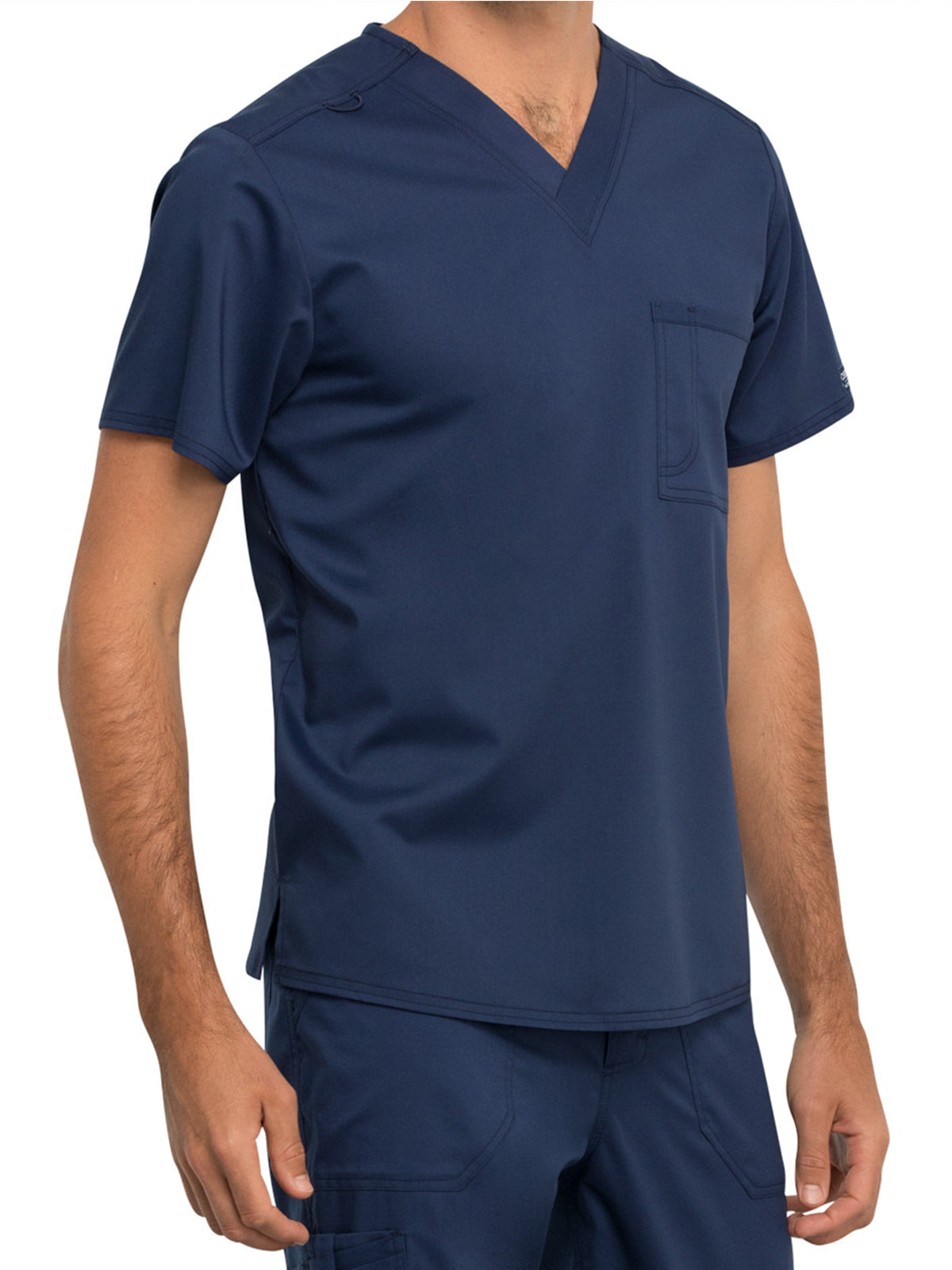 Unisex 1-Pocket Tuckable V-Neck Scrub Top