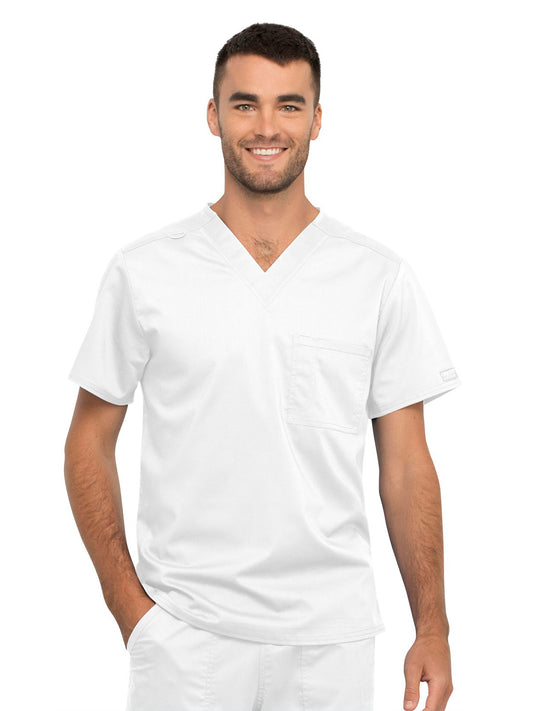 Unisex 1-Pocket Tuckable V-Neck Scrub Top