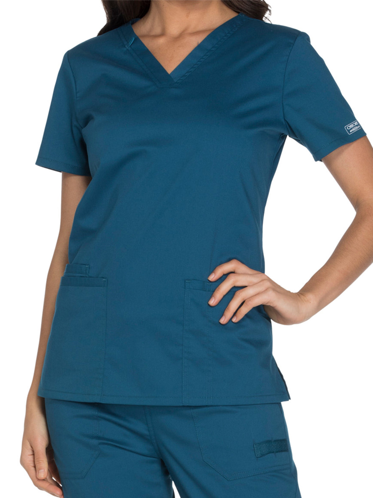 Women's 3-Pocket V-Neck Scrub Top