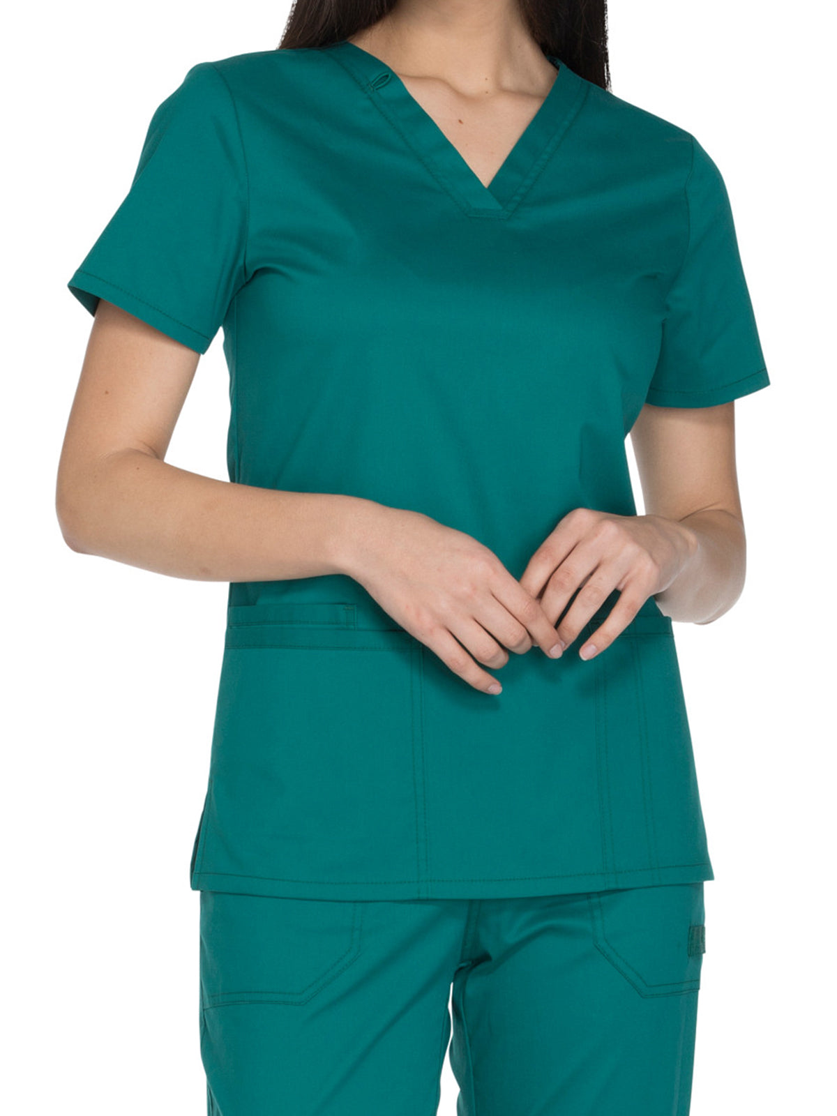 Women's 3-Pocket V-Neck Scrub Top