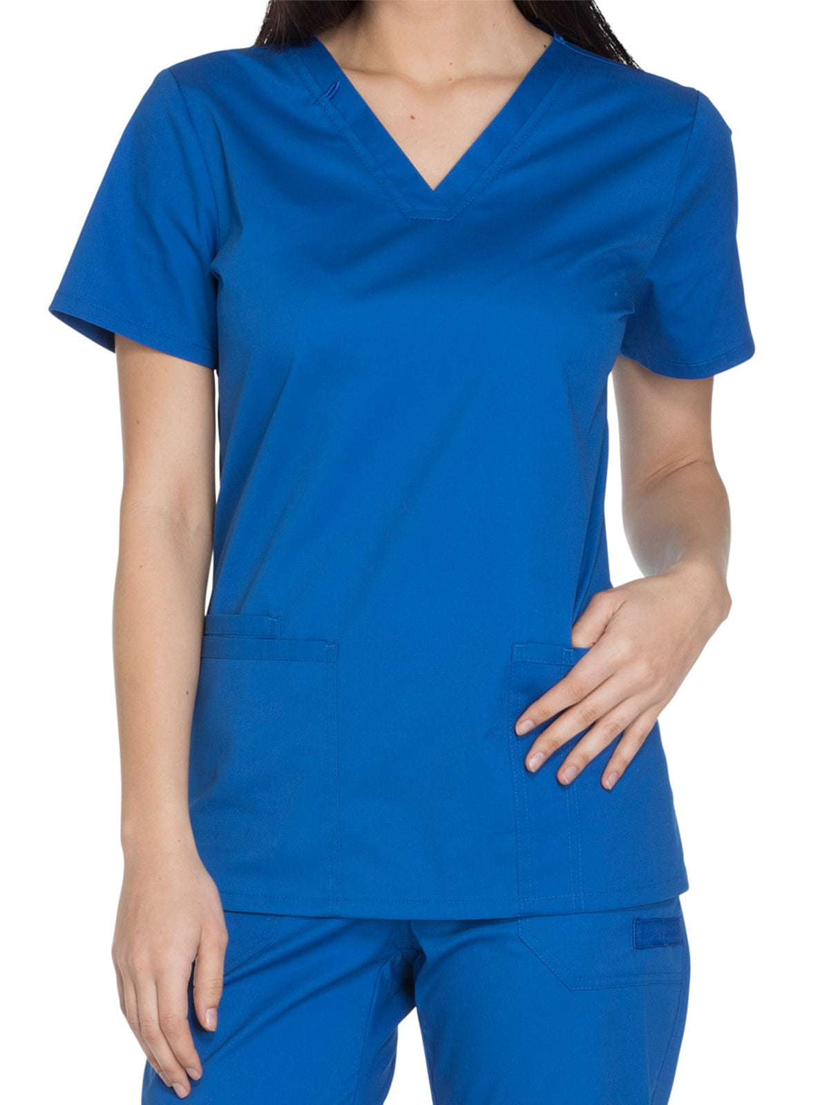 Women's 3-Pocket V-Neck Scrub Top