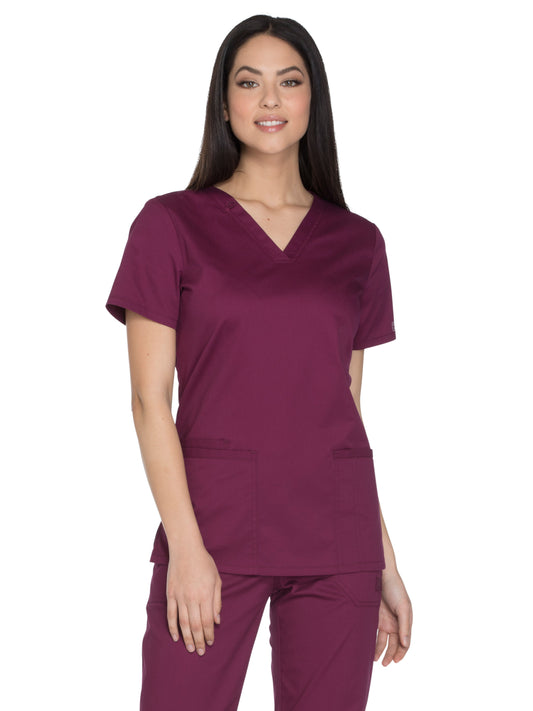 Women's 3-Pocket V-Neck Scrub Top